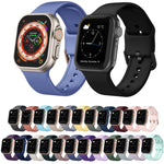 Pin Buckle Silicone Watch Band, For Apple Watch SE 2023 44mm