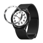 A Style Smart Watch Steel Ring Protective Frame, For Samsung Galaxy Watch6 Classic 47mm, For Samsung Galaxy Watch6 Classic 43mm