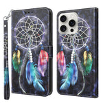 3D Painted Leather Phone Case, For iPhone 16 Pro Max, For iPhone 16 Pro, For iPhone 16 Plus, For iPhone 16