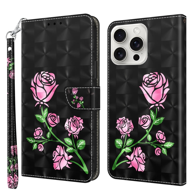 3D Painted Leather Phone Case, For iPhone 16 Pro Max, For iPhone 16 Pro, For iPhone 16 Plus, For iPhone 16