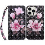 3D Painted Leather Phone Case, For iPhone 16 Pro Max, For iPhone 16 Pro, For iPhone 16 Plus, For iPhone 16