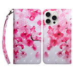 3D Painted Leather Phone Case, For iPhone 16 Pro Max, For iPhone 16 Pro, For iPhone 16 Plus, For iPhone 16