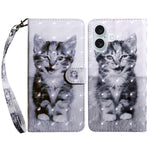 3D Painted Leather Phone Case, For iPhone 16 Pro Max, For iPhone 16 Pro, For iPhone 16 Plus, For iPhone 16