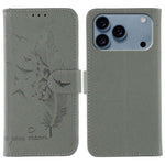 Feather Pattern Litchi Texture Leather Phone Case, For iPhone 17 Pro Max, For iPhone 17 Pro, For iPhone 17, For iPhone Air, For iPhone 15 Pro Max, For iPhone 15 Pro, For iPhone 15 Plus, For iPhone 15