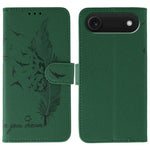 Feather Pattern Litchi Texture Leather Phone Case, For iPhone 17 Pro Max, For iPhone 17 Pro, For iPhone 17, For iPhone Air, For iPhone 15 Pro Max, For iPhone 15 Pro, For iPhone 15 Plus, For iPhone 15