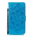 Mandala Embossing Pattern Horizontal Flip Leather Phone Case, For iPhone 15 Plus, For iPhone 15