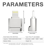 MicroDrive 8pin To TF Card Adapter Mini iPhone & iPad TF Card Reader, Card Reader