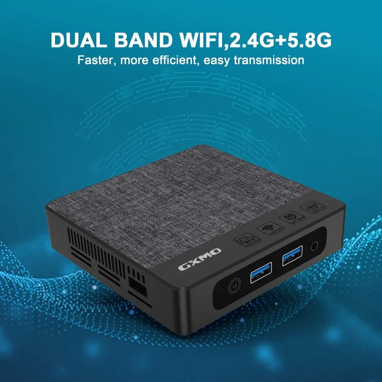 GXMO N42 Windows 11 Intel Gemini Lake N4020C Mini PC NVME SSD WiFi Mini Desktop Computer, 4GB+64GB, 4GB+64GB+256GB