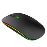 HXSJ M40 2.4GHZ 800,1200,1600dpi Third Gear Adjustment Colorful Wireless Mouse USB Rechargeable