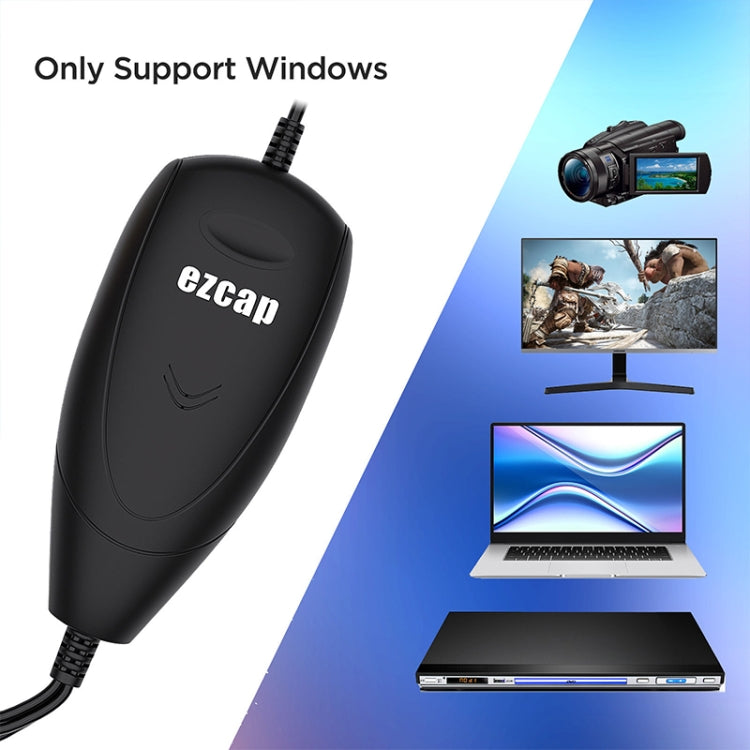 Ezcap 172 USB 2.0 Audio Video Grabber Capture Card Support Windows System, Ezcap 172