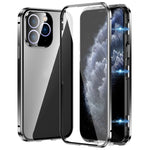 Magnetic Double-buckle HD Tempered Glass Phone Case, For iPhone 11 Pro