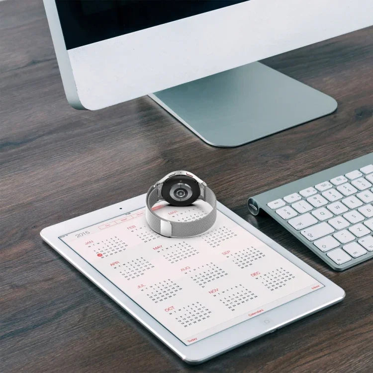 Button Style Milan Magnetic Metal Watch Band, For Samsung Galaxy Watch 6