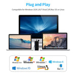 CR7 USB3.0 + Type-C Multi-function Card Reader CF / XD / MS / SD / TF Card 7 in 1, USB3.0 + Type-C