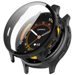 PC + Tempered Glass Film Integrated Watch Case, For Garmin Venu 3S, For Garmin Venu 3