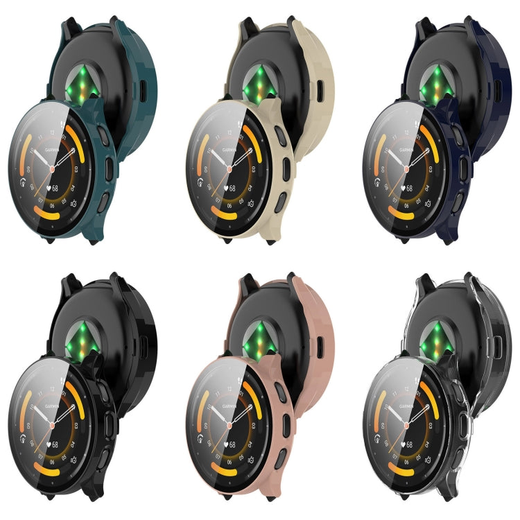 PC + Tempered Glass Film Integrated Watch Case, For Garmin Venu 3S, For Garmin Venu 3