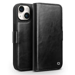QIALINO Classic 103 Buckle Genuine Leather Phone Case, For iPhone 17e / 16e, For iPhone 17 Pro Max, For iPhone 17 Pro, For iPhone 17, For iPhone Air, For iPhone 15 Pro Max, For iPhone 15 Plus, For iPhone 15