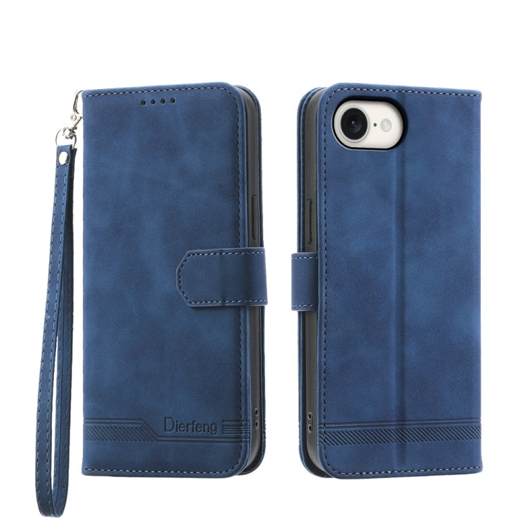 Dierfeng Dream Line TPU Hybrid PU Leather Phone Case, For iPhone 17 Pro Max, For iPhone 17 Pro, For iPhone 17, For iPhone Air, For iPhone 16e, For iPhone 16 Pro Max, For iPhone 16 Pro, For iPhone 16 Plus