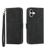 Dierfeng Dream Line TPU Hybrid PU Leather Phone Case, For iPhone 17 Pro Max, For iPhone 17 Pro, For iPhone 17, For iPhone Air, For iPhone 16e, For iPhone 16 Pro Max, For iPhone 16 Pro, For iPhone 16 Plus