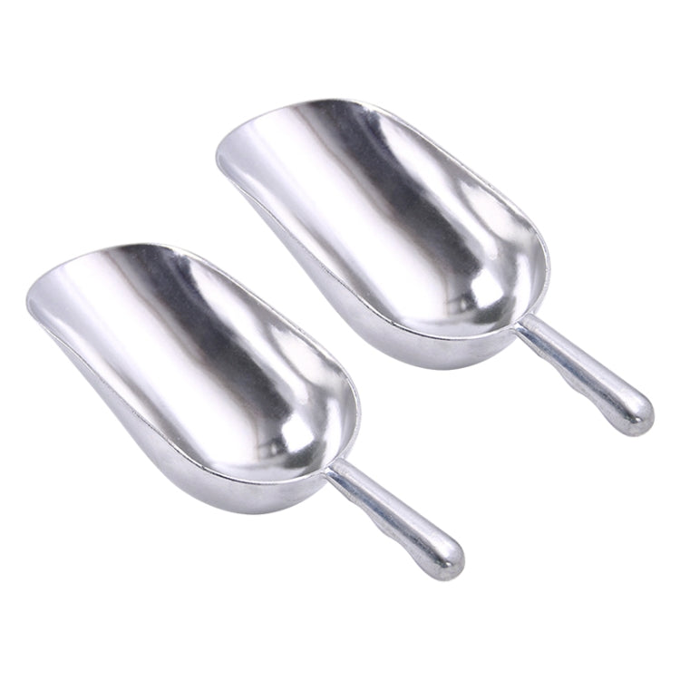 2 PCS Stainless Steel Multifunctional Shovel Aluminum Alloy Ice Shovel Food Tea Shovel Tea Spoon, M