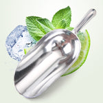 2 PCS Stainless Steel Multifunctional Shovel Aluminum Alloy Ice Shovel Food Tea Shovel Tea Spoon, M