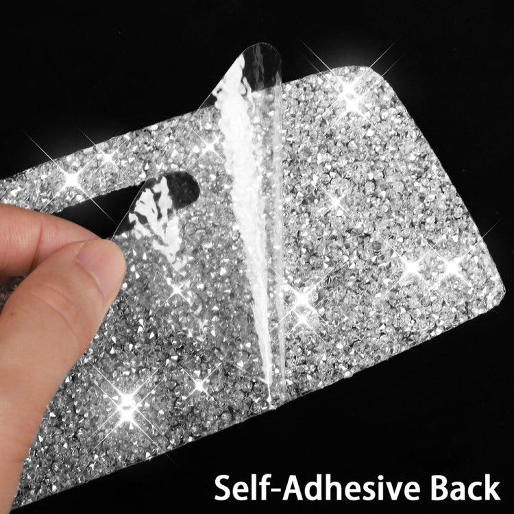 Car Light Eyebrow Soft Style Diamond Decoration Sticker, Left and Right Drive, Light Eyebrow Soft Style