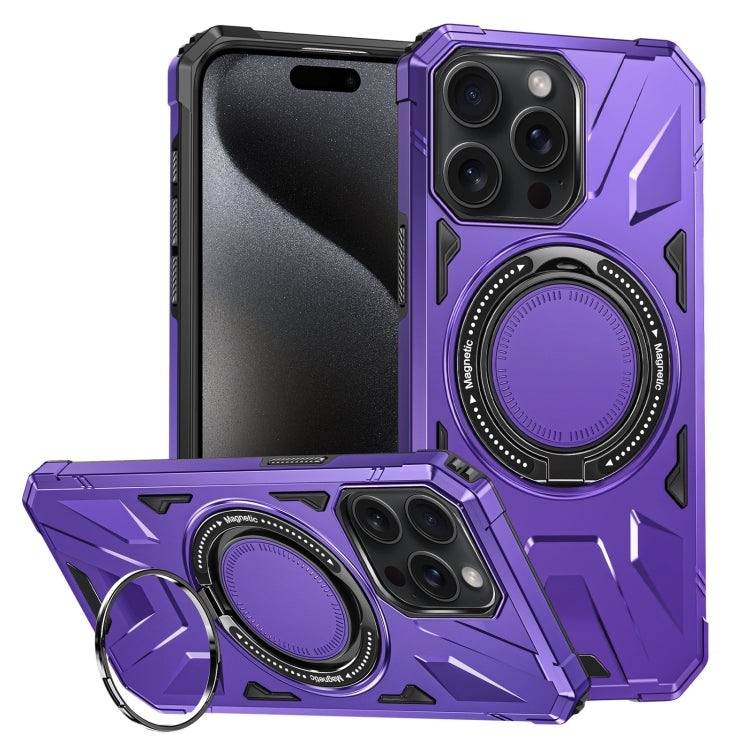 MagSafe Magnetic Shockproof Phone Case with Ring Holder, For iPhone 16 Plus, For iPhone 16, For iPhone 15 Pro Max, For iPhone 15 Pro, For iPhone 15 Plus, For iPhone 15