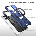 MagSafe Magnetic Shockproof Phone Case with Ring Holder, For iPhone 12/12 Pro, For iPhone 12 Pro Max, For iPhone 11