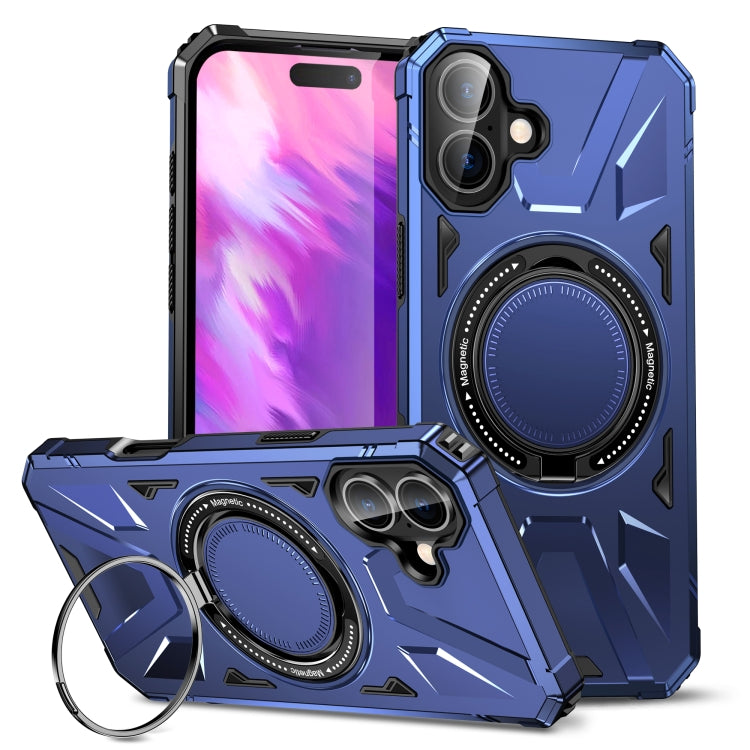 MagSafe Magnetic Shockproof Phone Case with Ring Holder, For iPhone 16 Plus, For iPhone 16, For iPhone 15 Pro Max, For iPhone 15 Pro, For iPhone 15 Plus, For iPhone 15
