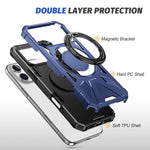 MagSafe Magnetic Shockproof Phone Case with Ring Holder, For iPhone 17 Pro Max, For iPhone 17 Pro, For iPhone 17, For iPhone Air, For iPhone 16 Pro Max, For iPhone 16 Pro