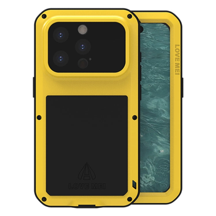 LOVE MEI Metal Shockproof Life Waterproof Dustproof Phone Case, For iPhone 17 Pro Max, For iPhone 17 Pro, For iPhone 17, For iPhone 16 Pro Max, For iPhone 16 Pro, For iPhone 16, For iPhone 15 Pro Max, For iPhone 15 Pro
