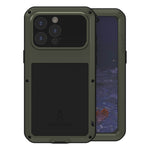 LOVE MEI Metal Shockproof Life Waterproof Dustproof Phone Case, For iPhone 17 Pro Max, For iPhone 17 Pro, For iPhone 17, For iPhone 16 Pro Max, For iPhone 16 Pro, For iPhone 16, For iPhone 15 Pro Max, For iPhone 15 Pro