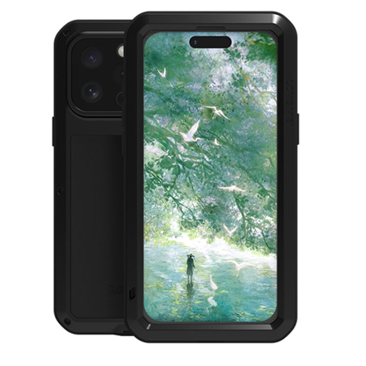 LOVE MEI Metal Shockproof Life Waterproof Dustproof Phone Case, For iPhone 17 Pro Max, For iPhone 17 Pro, For iPhone 17, For iPhone 16 Pro Max, For iPhone 16 Pro, For iPhone 16, For iPhone 15 Pro Max, For iPhone 15 Pro