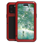 LOVE MEI Metal Shockproof Life Waterproof Dustproof Phone Case, For iPhone 17 Pro Max, For iPhone 17 Pro, For iPhone 17, For iPhone 16 Pro Max, For iPhone 16 Pro, For iPhone 16, For iPhone 15 Pro Max, For iPhone 15 Pro