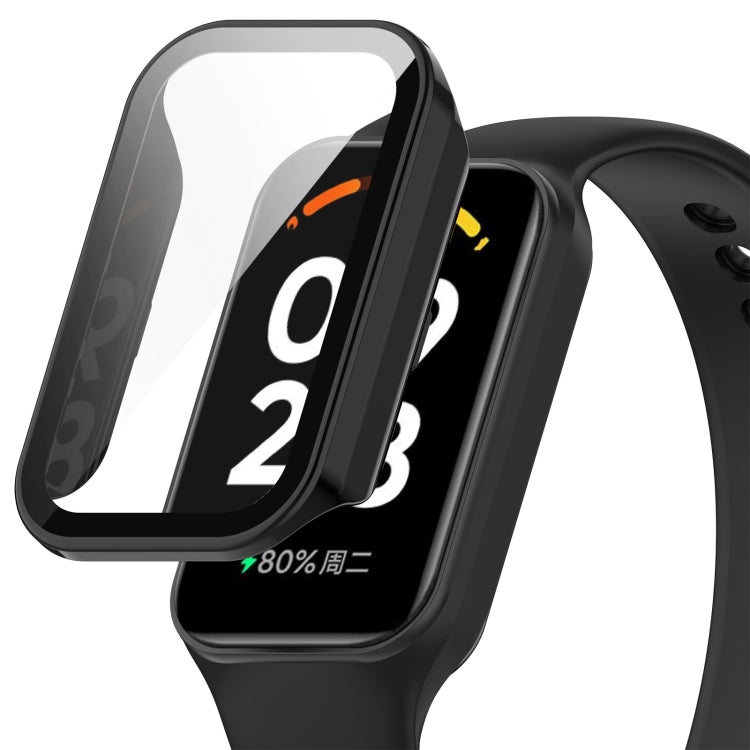 PC + Tempered Film Integrated Watch Protective Case, For Xiaomi Smart Band 8 Active / Redmi Band 2