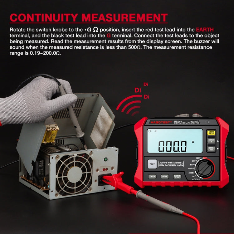 HABOTEST HT5205 Insulation Resistor Tester, HT5205