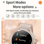 V66 1.28inch BT5.0 Smart Watch Support Heart Rate/ Sleep Detection, Silicone Strap