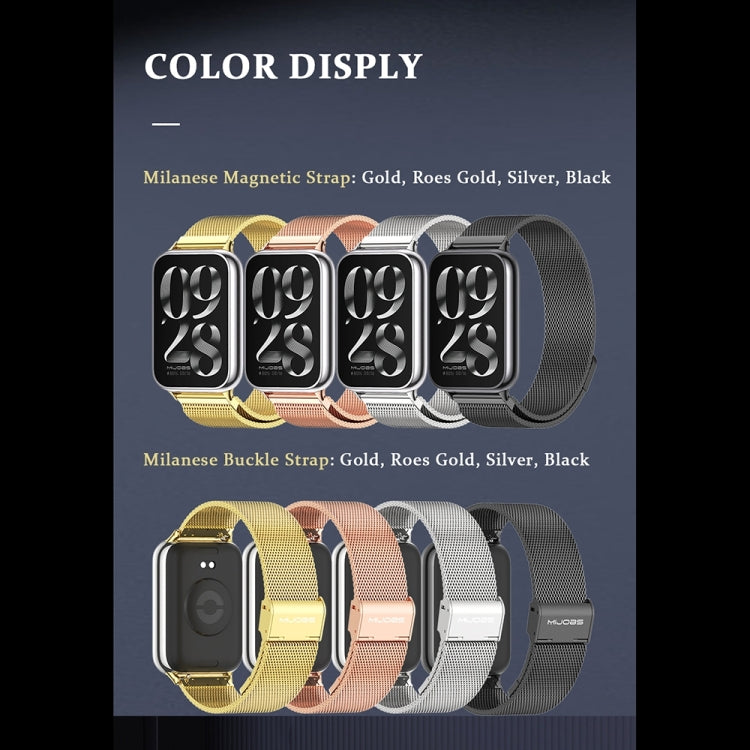 Mijobs Milan Magnetic Stainless Steel Watch Band, For Xiaomi Band 10 Pro / Redmi Watch 6 / 5