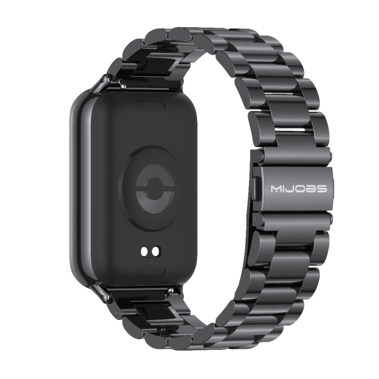 Mijobs Three Beads Stainless Steel Watch Band, For Xiaomi Band 10 Pro / Redmi Watch 6 / 5