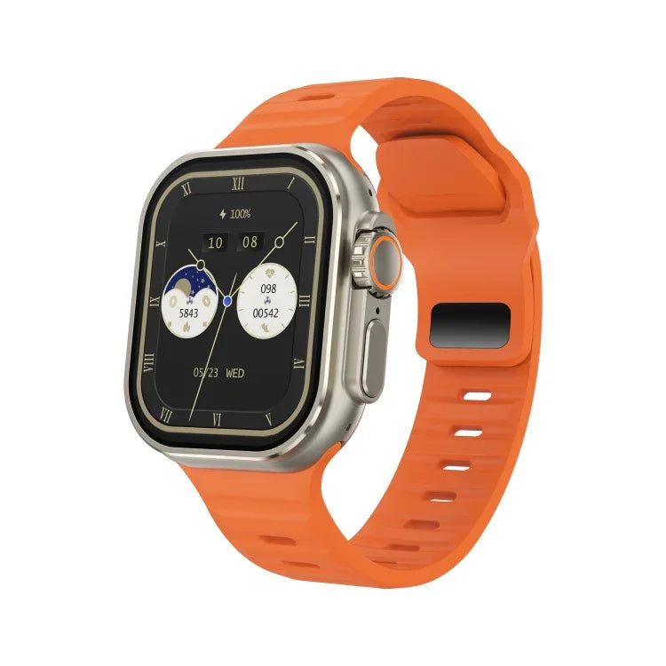 iW9 Ultra 2.04 inch Screen Smart Call Watch, BT Call / Heart Rate / Blood Pressure / Blood Oxygen