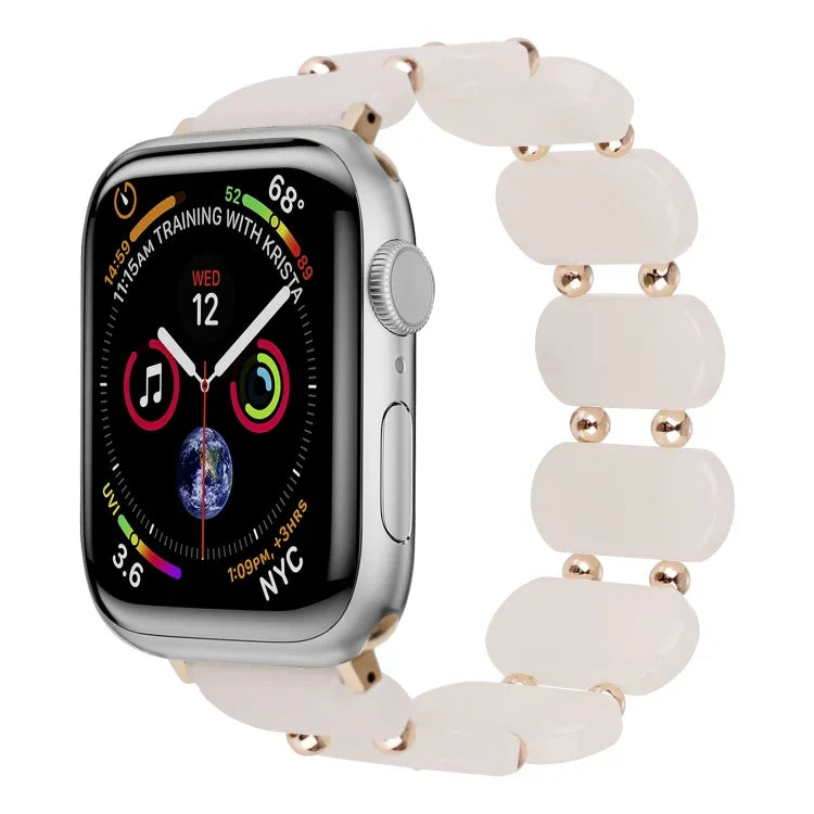 Stretch Resin Watch Band, For Apple Watch Series 8 41mm, For Apple Watch Series 8 45mm, For Apple Watch SE 2022 40mm, For Apple Watch SE 2022 44mm, For Apple Watch Series 7 41mm, For Apple Watch Series 7 45mm
