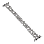 Hearts Crossed Diamond Metal Watch Band, For Apple Watch SE 2023 44mm, For Apple Watch SE 2023 40mm, For Apple Watch Ultra 2 49mm, For Apple Watch Series 9 45mm, For Apple Watch Series 9 41mm, For Apple Watch Ultra 49mm, For Apple Watch Series 8 41mm  ...
