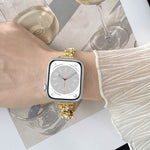 Metal Diamond Bear Chain Watch Band, For Apple Watch SE 2022 44mm, For Apple Watch Series 7 41mm, For Apple Watch Series 7 45mm, For Apple Watch SE 40mm, For Apple Watch SE 44mm, For Apple Watch Series 6 40mm, For Apple Watch Series 6 44mm             ...