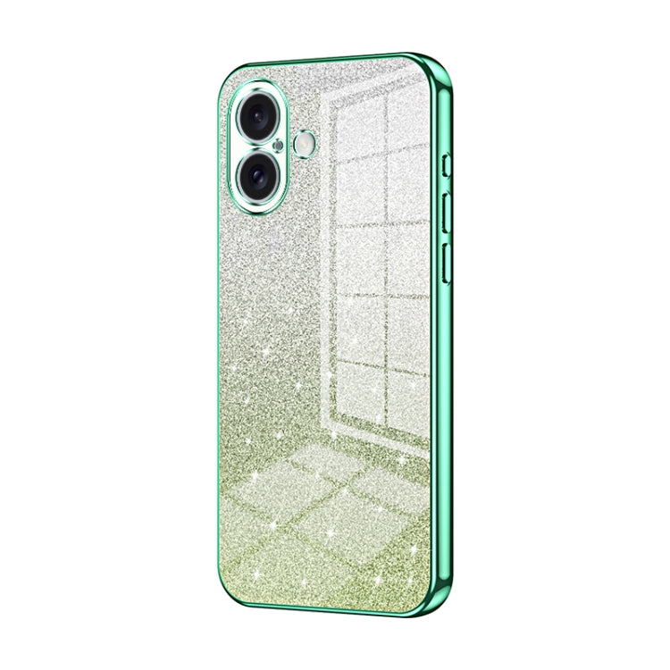 Gradient Glitter Powder Electroplated Phone Case, For iPhone 16 Pro, For iPhone 16 Plus, For iPhone 16, For iPhone 15 Pro Max, For iPhone 15 Pro, For iPhone 15 Plus