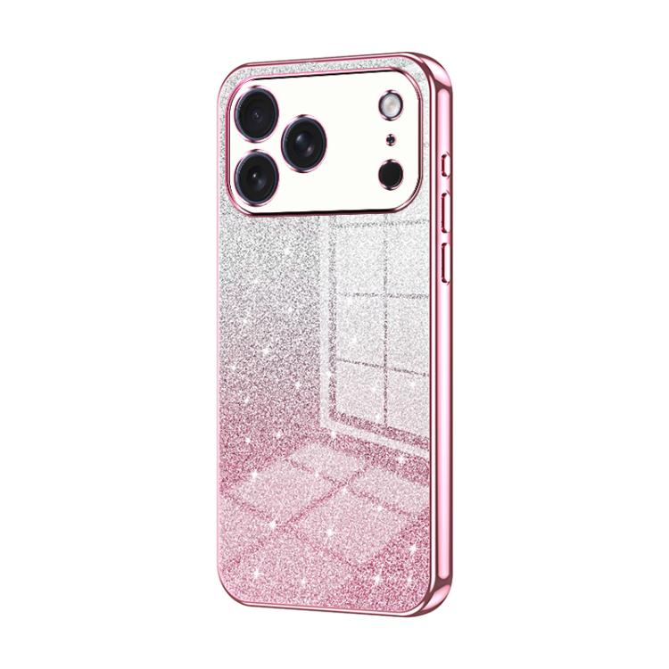 Gradient Glitter Powder Electroplated Phone Case, For iPhone 17e / 16e, For iPhone 17 Pro Max, For iPhone 17 Pro, For iPhone 17, For iPhone Air, For iPhone 16 Pro Max