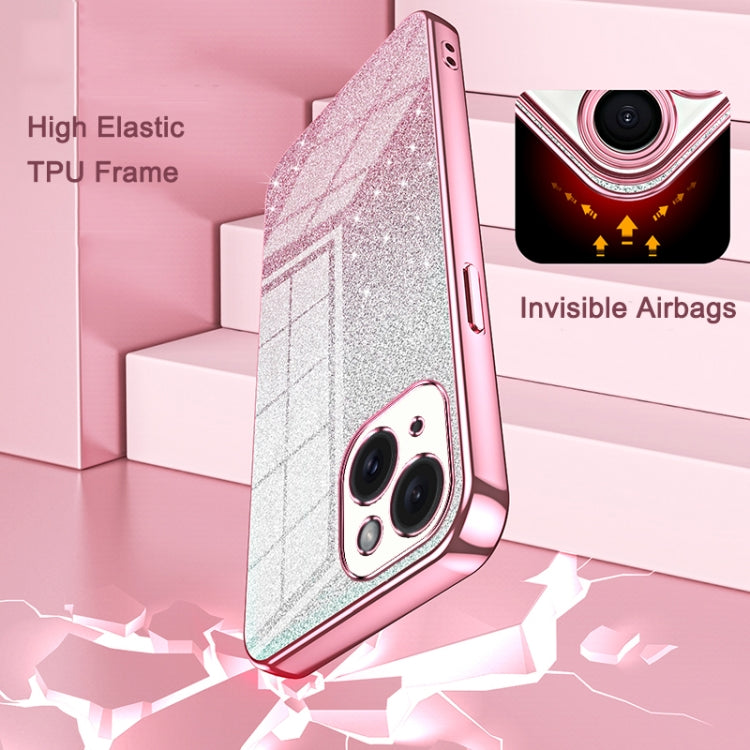 Gradient Glitter Powder Electroplated Phone Case, For iPhone 17e / 16e, For iPhone 17 Pro Max, For iPhone 17 Pro, For iPhone 17, For iPhone Air, For iPhone 16 Pro Max