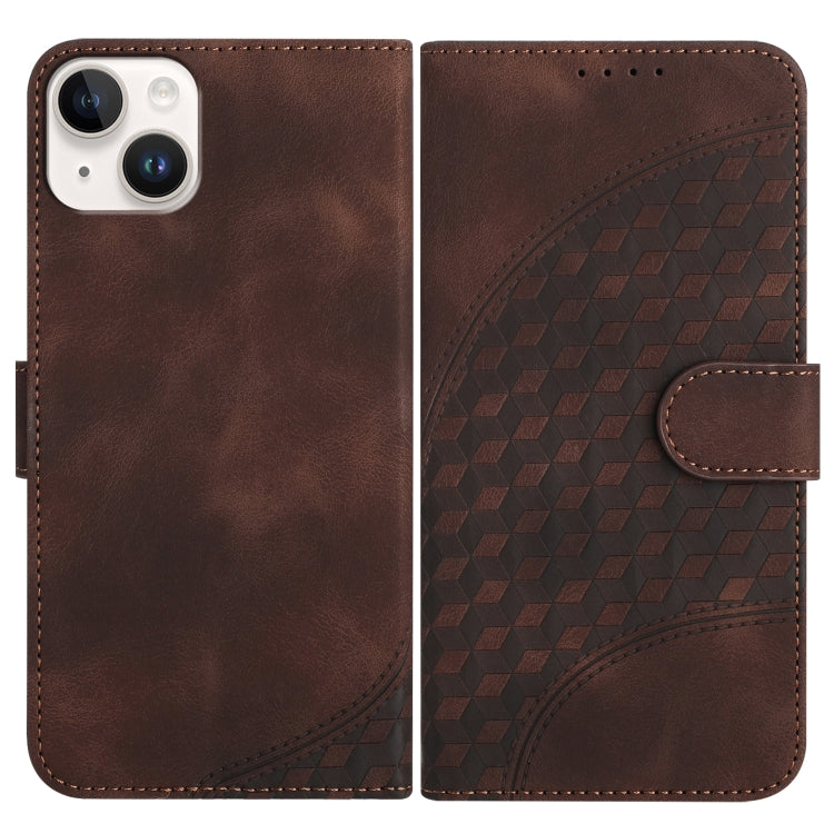 YX0060 Elephant Head Embossed Phone Leather Case with Lanyard, For iPhone 16 Pro, For iPhone 16 Plus, For iPhone 16, For iPhone 15 Pro Max, For iPhone 15 Pro, For iPhone 15 Plus