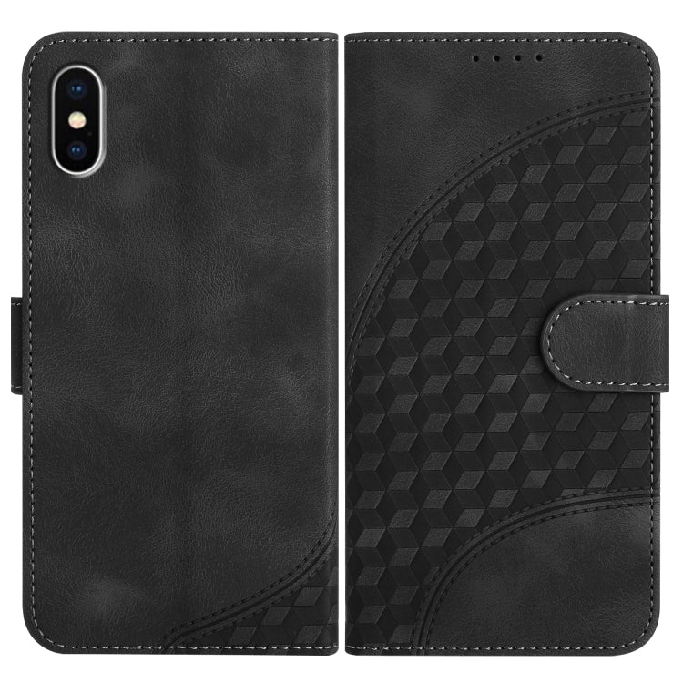 YX0060 Elephant Head Embossed Phone Leather Case with Lanyard, For iPhone 12 mini, For iPhone 11 Pro Max, For iPhone 11, For iPhone 11 Pro, For iPhone XS / X, For iPhone XR