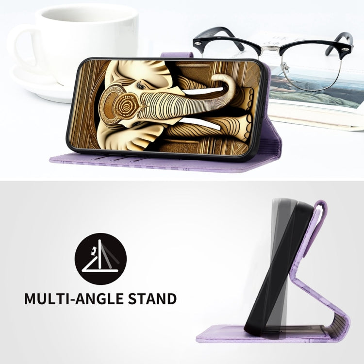 YX0060 Elephant Head Embossed Phone Leather Case with Lanyard, For iPhone 16 Pro, For iPhone 16 Plus, For iPhone 16, For iPhone 15 Pro Max, For iPhone 15 Pro, For iPhone 15 Plus