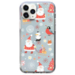Christmas Colored Drawing Pattern High Transparent Soft TPU Phone Case, For iPhone 11 Pro