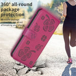 Four-leaf Embossed Leather Phone Case, For iPhone 7 / 8 / SE 2022, For iPhone 13 Pro Max, For iPhone 13 Pro, For iPhone 13, For iPhone 12 / 12 Pro, For iPhone 12 Pro Max, For iPhone 11 Pro Max, For iPhone 11